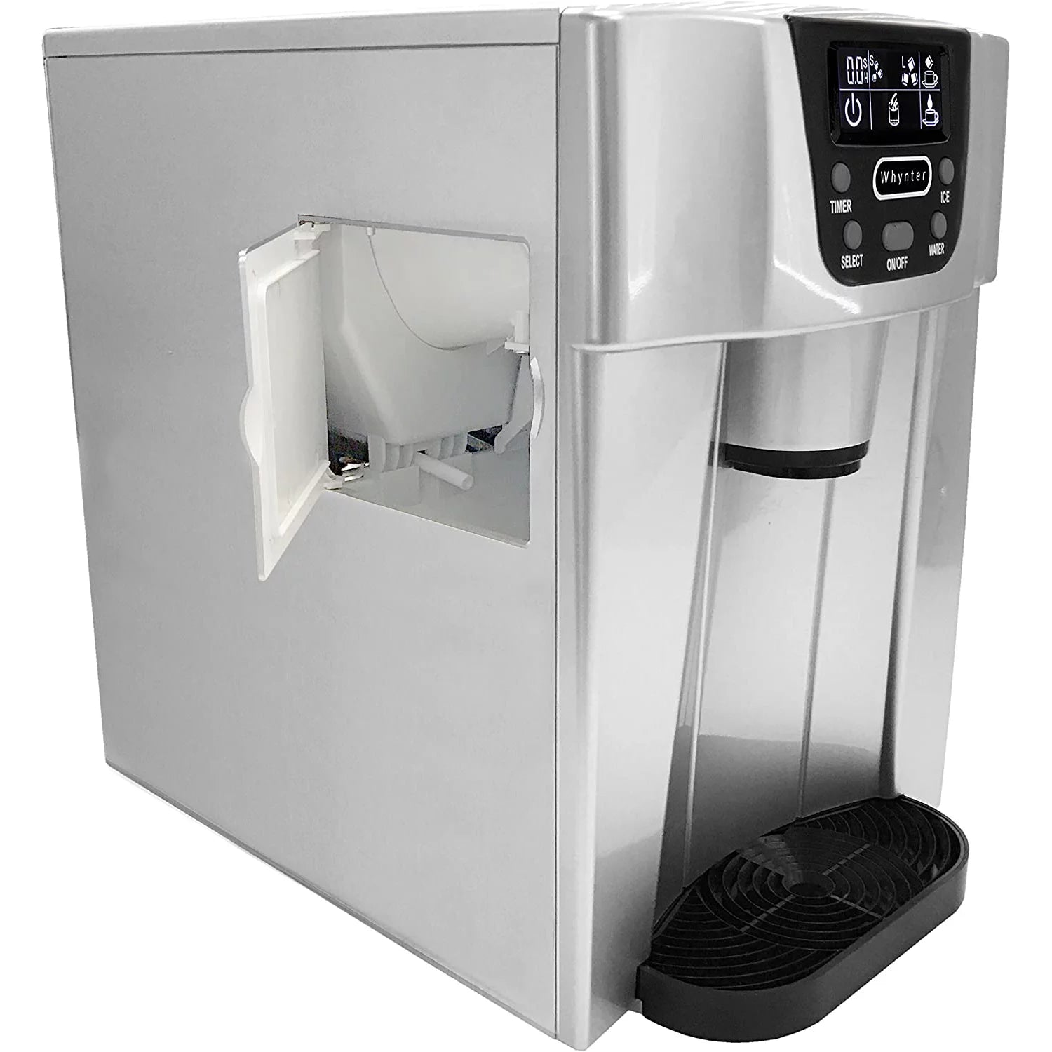 Countertop Ice Maker and Water Dispenser Silver S18220