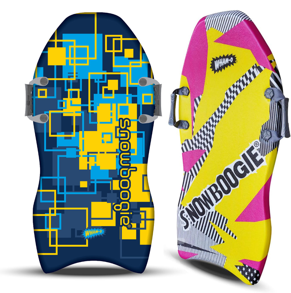 40" 2 Pack Single Rider Snow Sleds with Side Handles PE Foam Core V26094