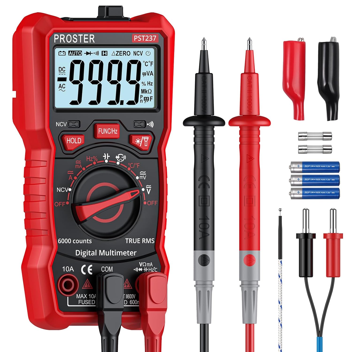 6000 Counts TRMS Auto Range Digital Multimeter T382620