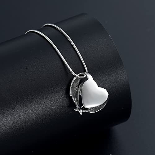 Stainless Steel Cremation Urn Necklace Pendant Y8482