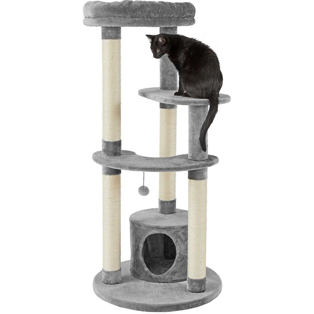 59.5-in Heavy Duty Faux Fur Cat Tree Condo J631