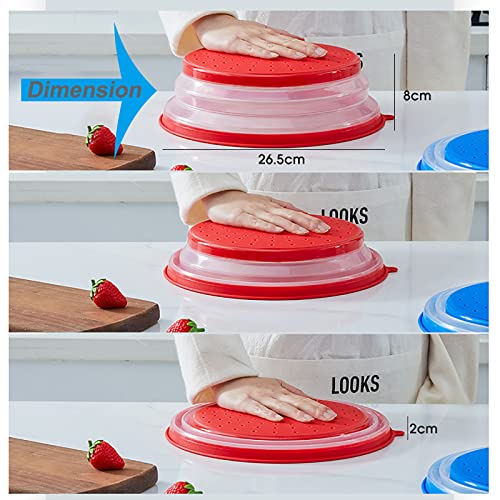 Collapsible Microwave Lid, 10.5 inches Plate Cover with Hook Hole, BPA Free S283554