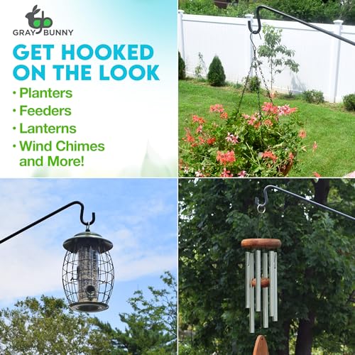 37 Inch Bird Feeder Pole with Non-Slip Clamp D45456