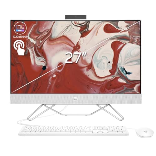 27" FHD Touchscreen AMD Ryzen 7 All-in-One Desktop, 32GB DDR4 RAM, 2TB PCIe M.2 SSD, White T10835