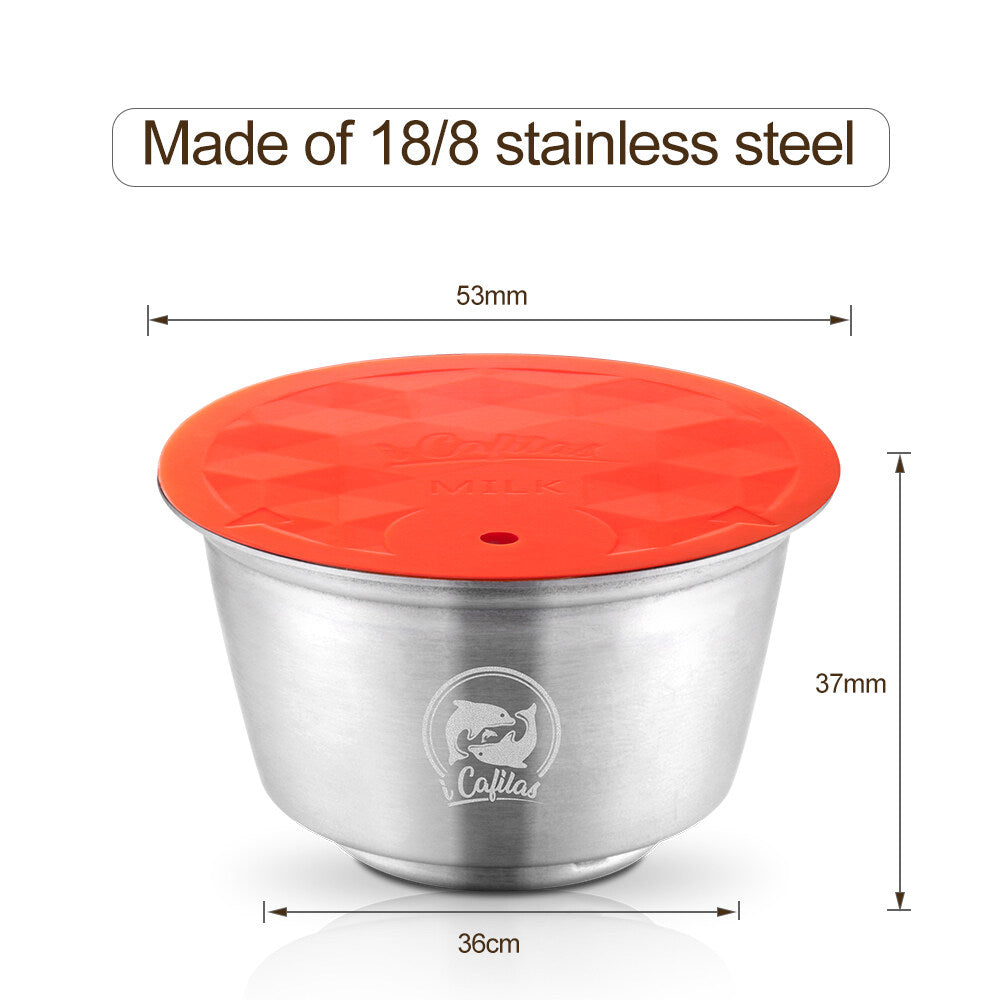 Reusable Stainless Steel Milk Capsule Compatible with Dolce Gusto L9582