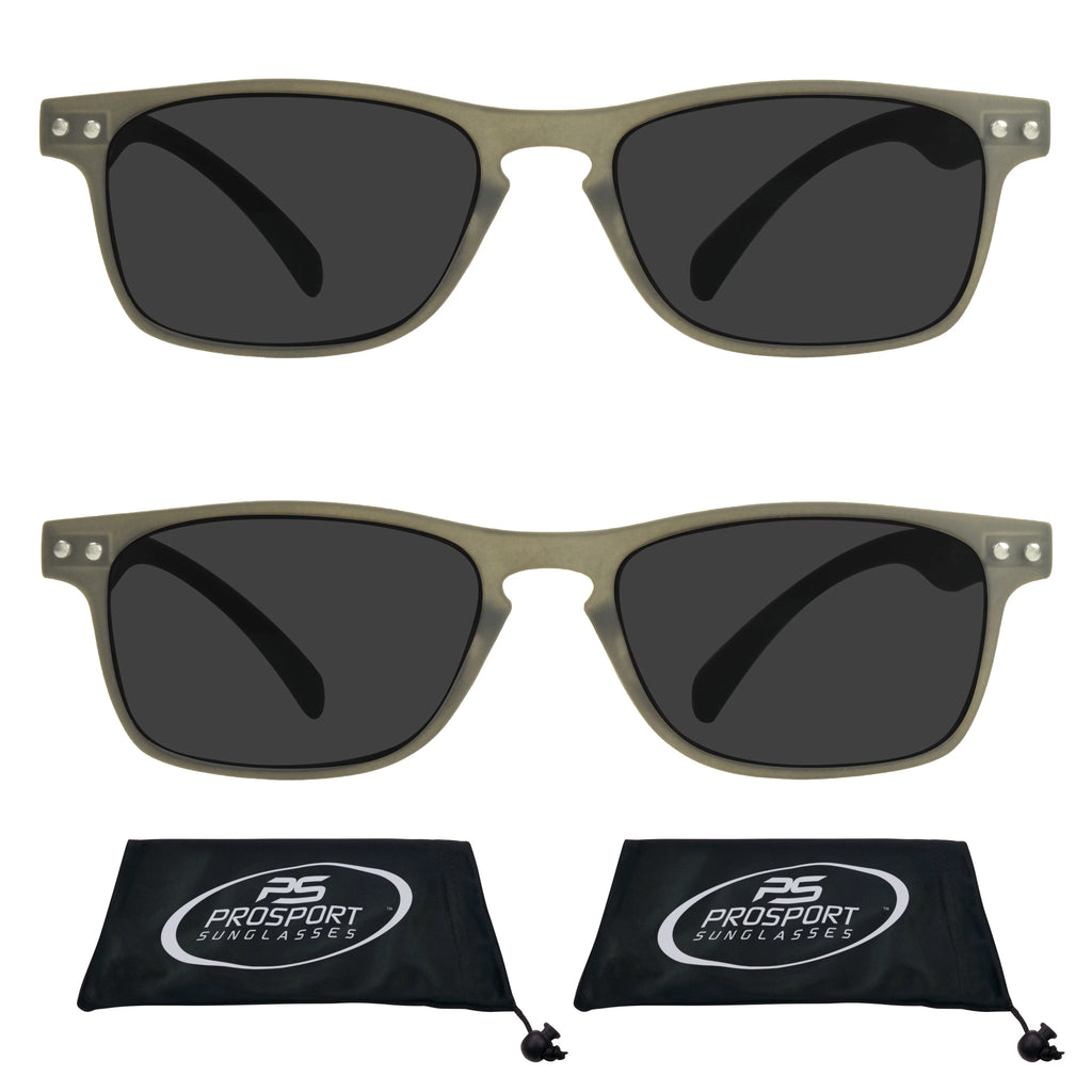 2 Pairs Black Frame Reading Sunglasses I238437