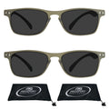 2 Pairs Black Frame Reading Sunglasses I238437