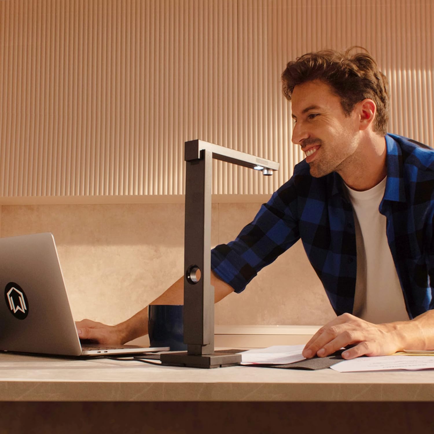 Portable Document Scanner, 12MP USB Document Camera, Capture Size A4 J502