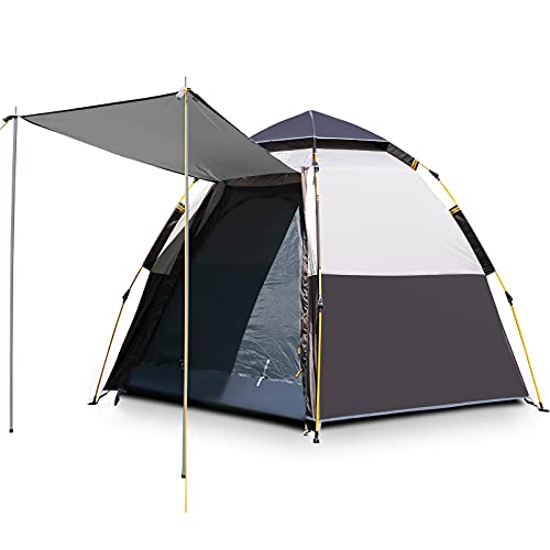 Waterproof Instant Camping Tent, 2/3/4 Person Double Layer Dome Tent B6264