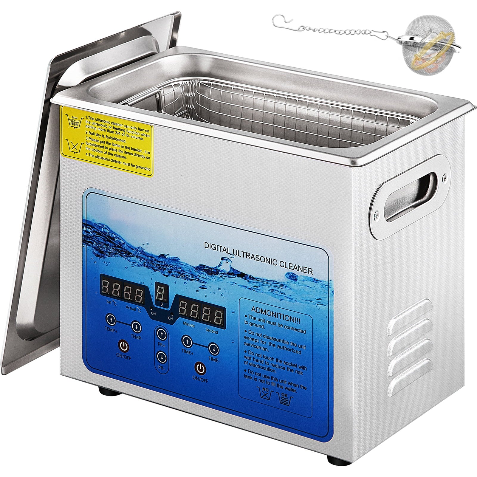 Ultrasonic Cleaner 3L with Digital Timer and Heater T204