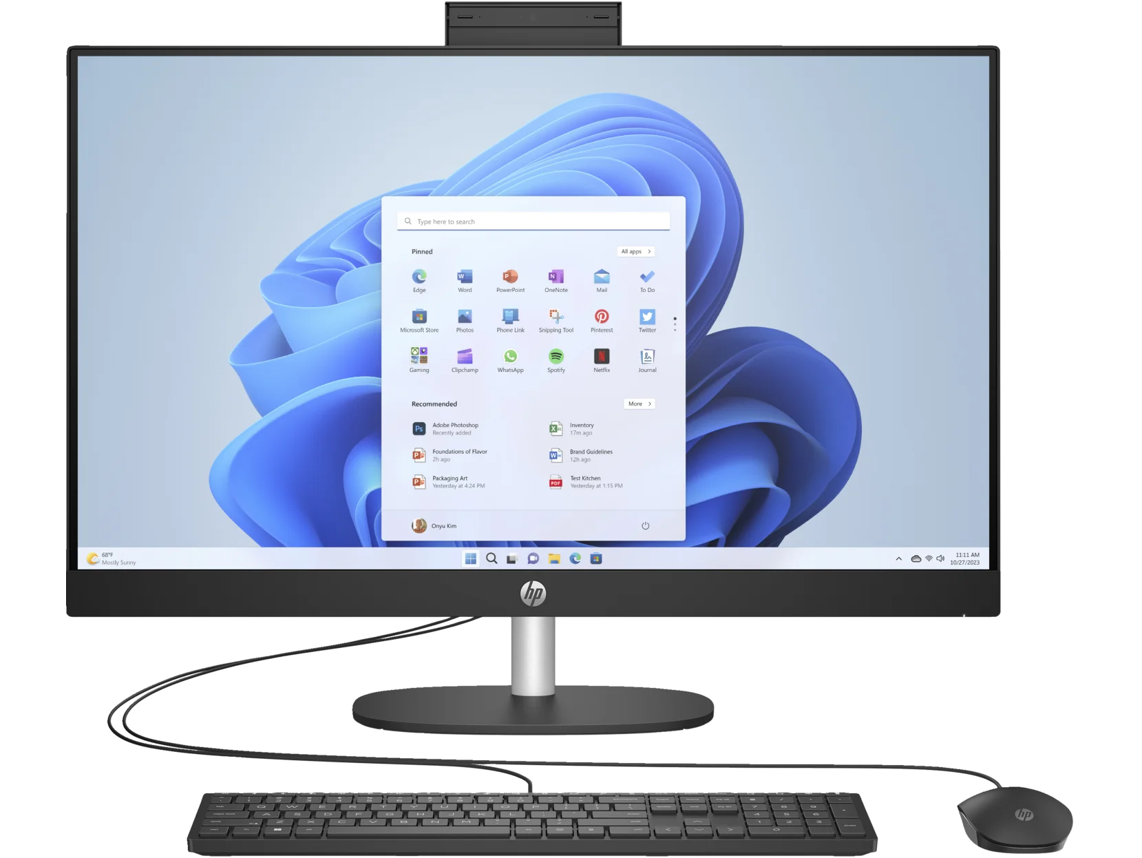 27" FHD AMD Ryzen 7 16 GB 1 TB SSD All-in-One Computer U164644