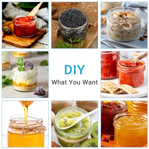 12 Pack 16oz Wide Mouth Glass Mason Jars with Airtight Lids R46060