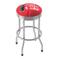 Chrome Ribbed Barstool Y52127