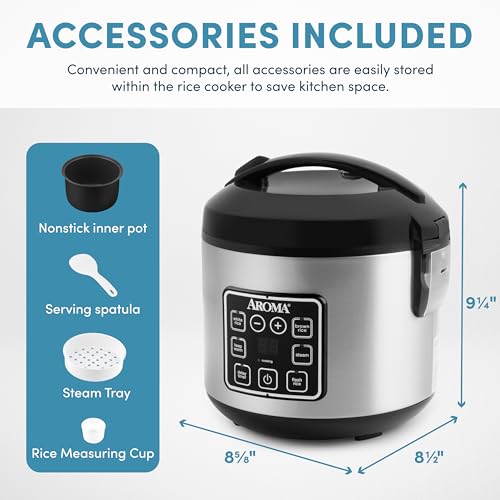 4-Cup Rice Cooker with Stainless Steel Exterior A6945