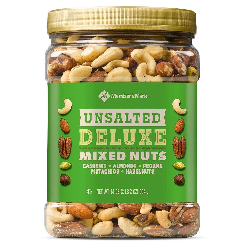 Unsalted Deluxe Mixed Nuts (34 oz.) I641966