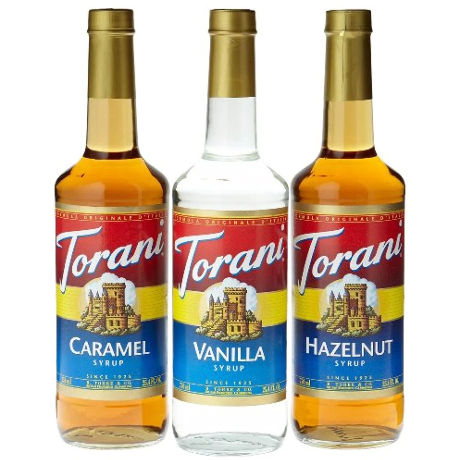 Coffee Syrup Variety Pack, 3-Count, 25.4-Ounce Bottles E7918
