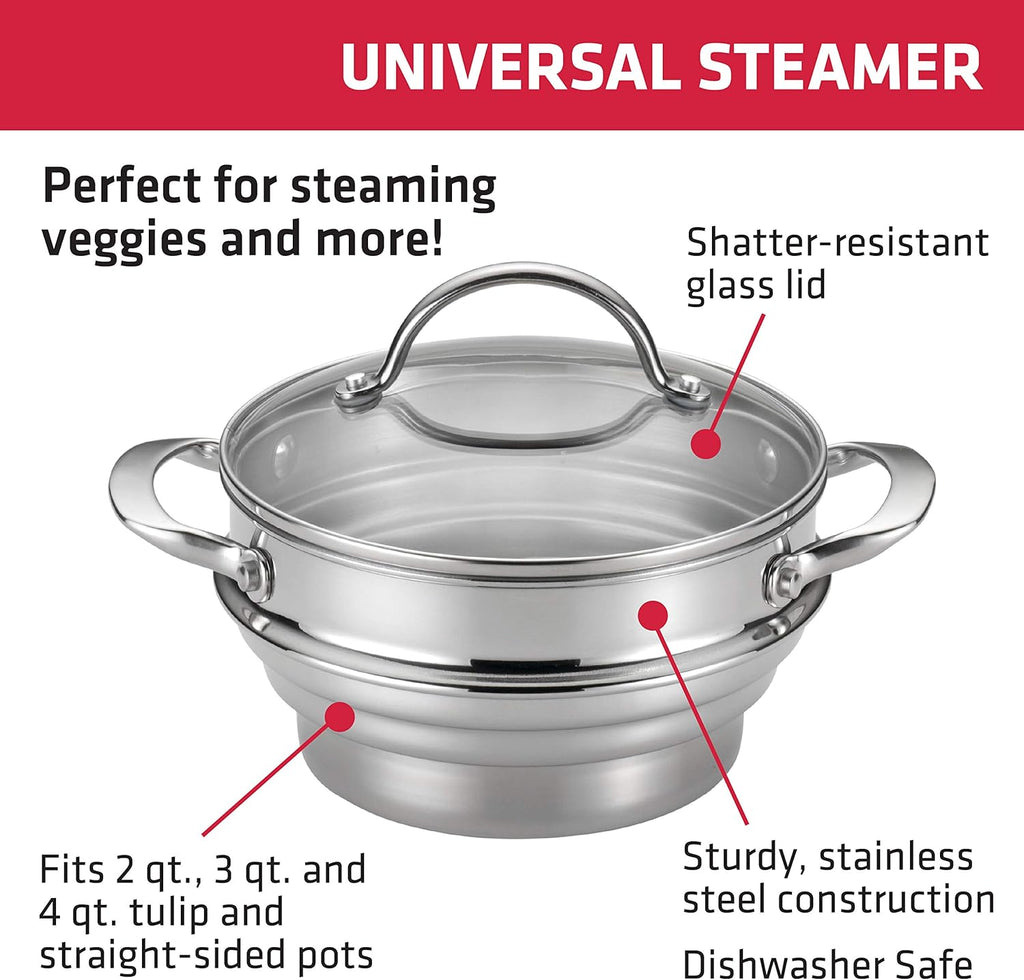 Stainless Steel Covered Steamer Insert U22610
