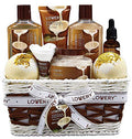 9 Piece Vanilla Coconut Home Spa Gift Basket C134