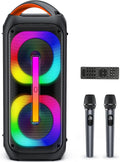 Karaoke Machine with 2 Microphones, Bluetooth Speaker with Dual 6.5" Subwoofer G885