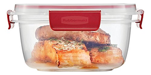 14-Cup Clear Food Storage Container with Red Tabs P671555