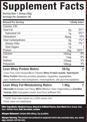 Whey Protein Isolate Powder - 25g Protein per Scoop - 5lb Chocolate Peanut Butter J5426