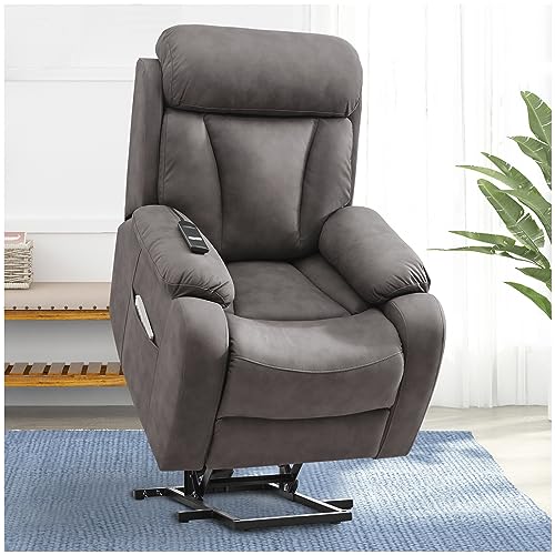 Navy Blue Power Lift Recliner Chair H44594