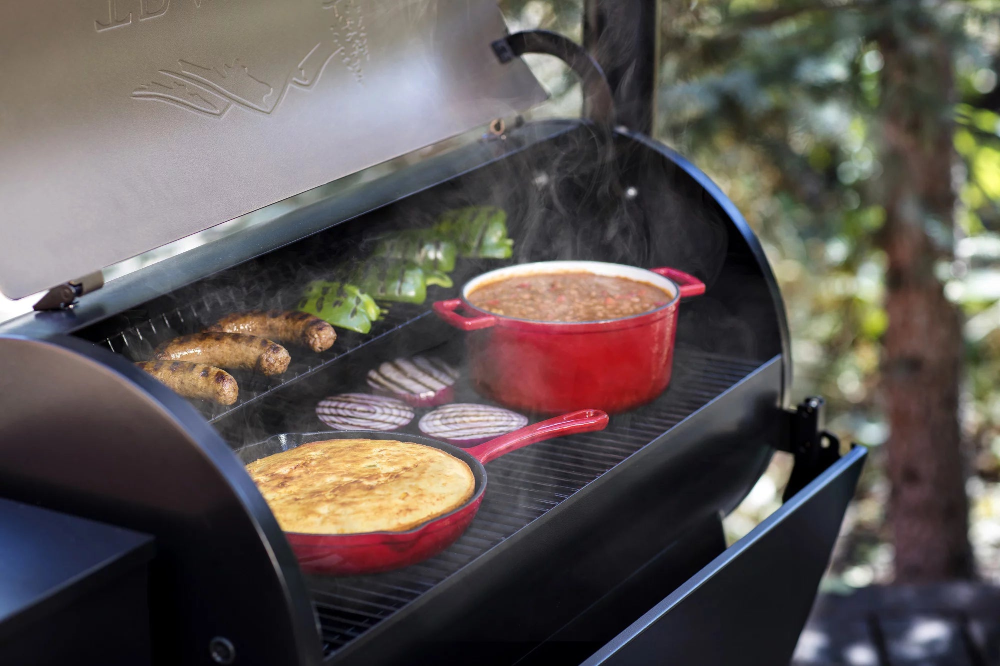 Bronze Wood Pellet Grill and Smoker J4745