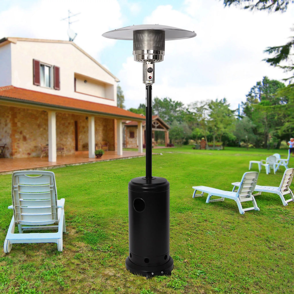 87 High Propane Patio Heater with Wheels V804