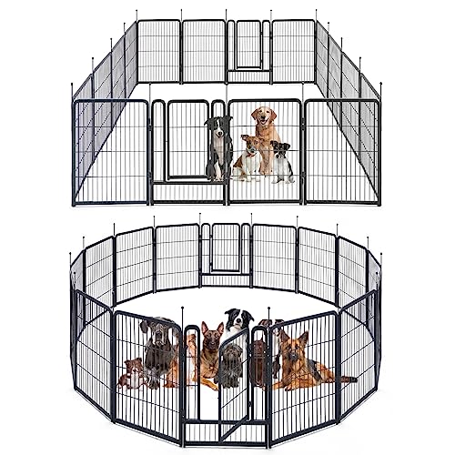 40" Height 16 Panels Foldable Dog Playpen E7331