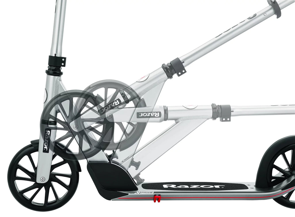 Folding Kick Scooter with 8" Wheels, Anodized Aluminum D9590