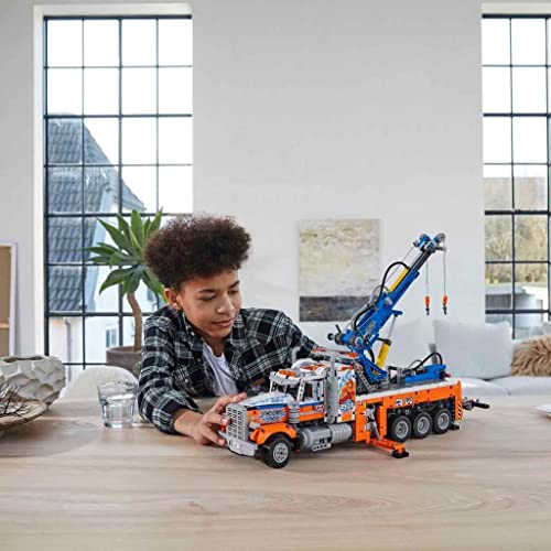 Heavy-Duty Tow Truck with Crane Toy F8068
