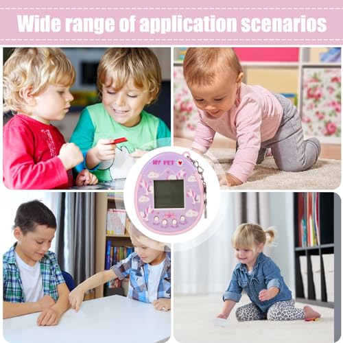 Purple Virtual Electronic Pet Keychain Game Machine X239