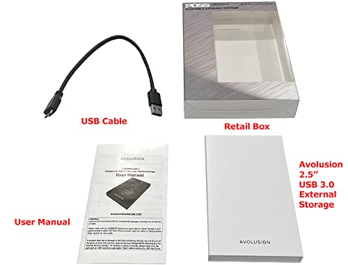 1TB USB 3.0 Portable External Hard Drive Q67153