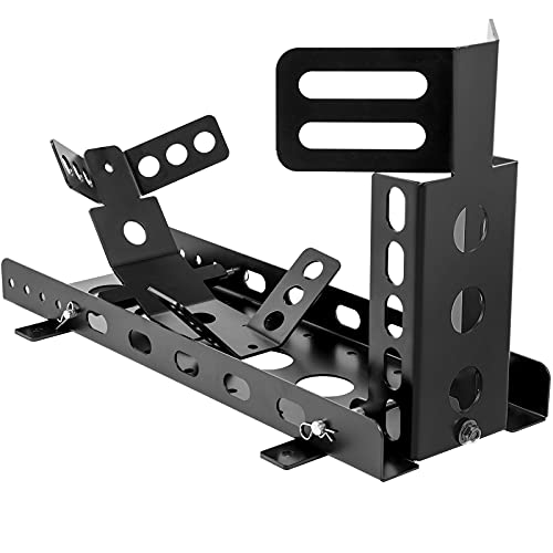 Motorcycle Front Tire Chock, 3000 lbs Weight Capacity, High-Grade Steel Wheel Trailer Stand G822