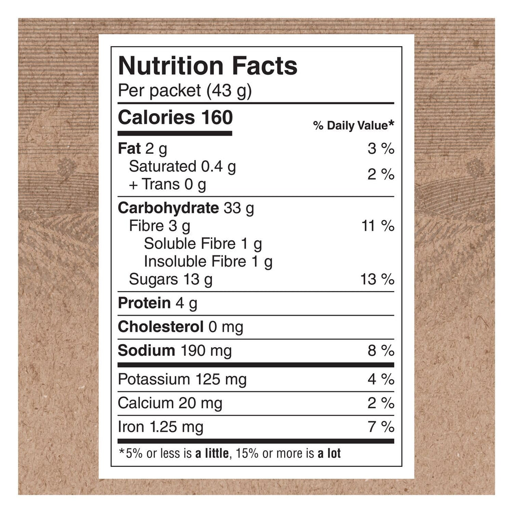Maple and Brown Sugar Instant Oatmeal, 8ct, 344g M288