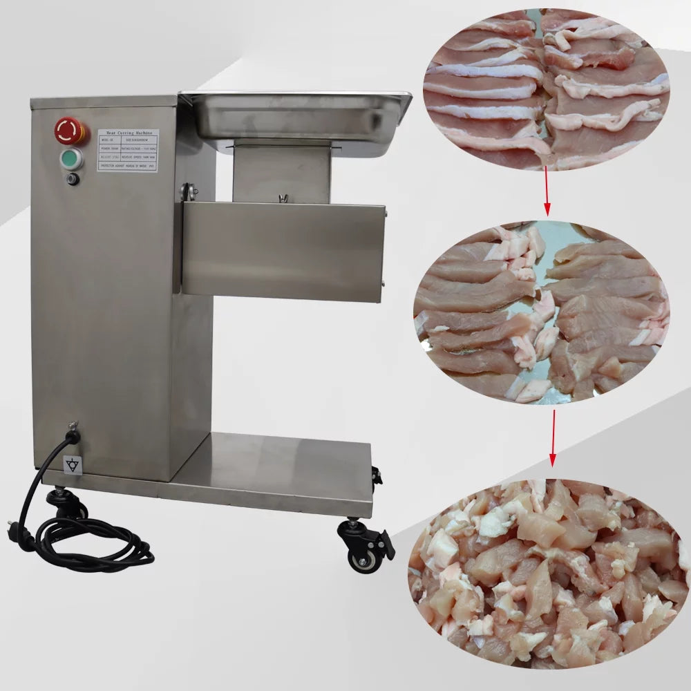 Electric Meat Cutting Machine Meat Slicer Dicing Machine with 10mm Blade C99029