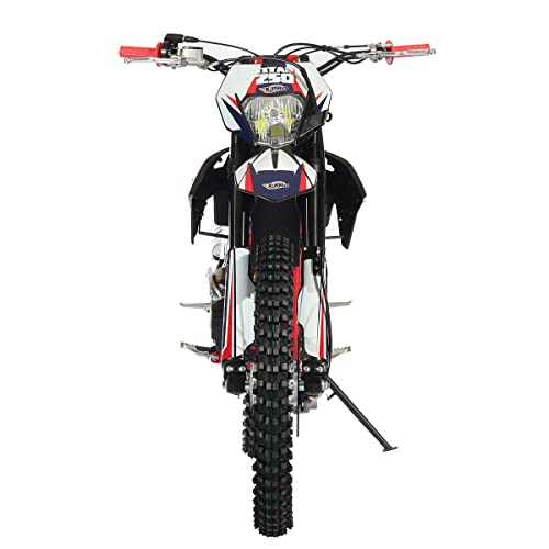 250cc Dirt Bike with 5-Speed Manual Transmission, Electric/Kick Start, 21"/18" Wheels (Black) I5614