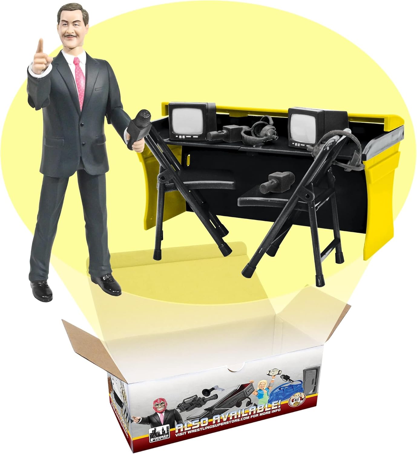 Commentators Playset with Announcer Figure W1653