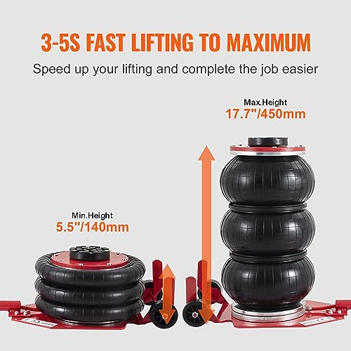 3 Ton Triple Bag Air Jack with Six Steel Pipes X21871