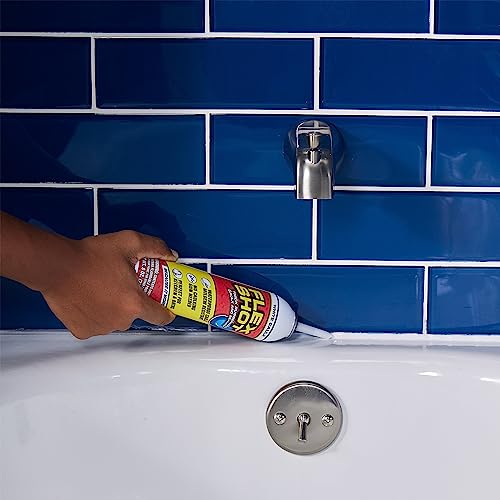 White 8-oz Rubber Adhesive Sealant Caulk A94693