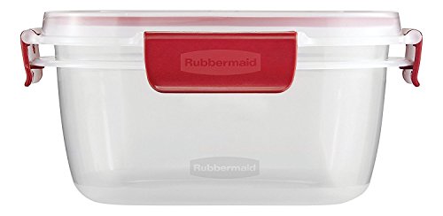 14-Cup Clear Food Storage Container with Red Tabs P671555