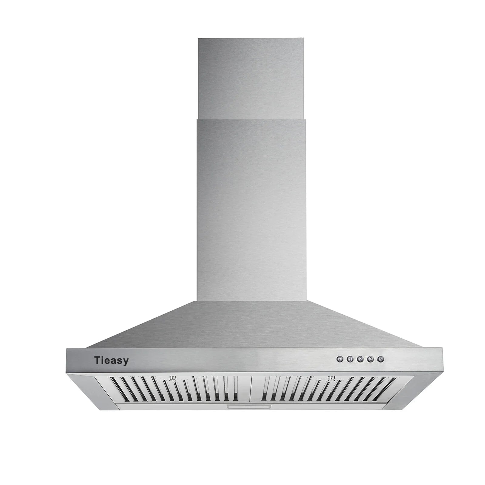 30 inch 350CFM Wall Mount Range Hood Stainless Steel with Baffle Filter LED Lights P1704
