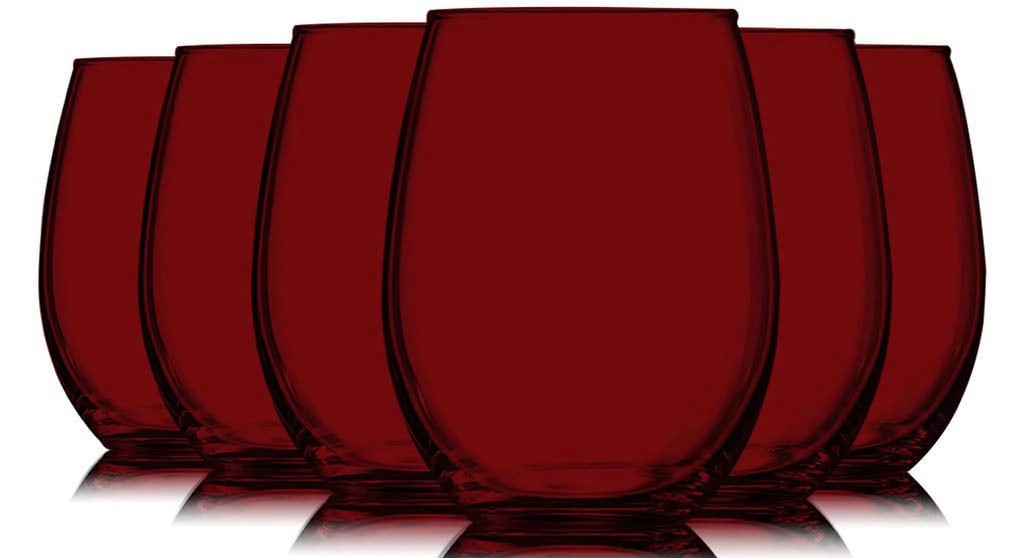 15 oz Stemless Wine Glasses, Set of 6 Z4469