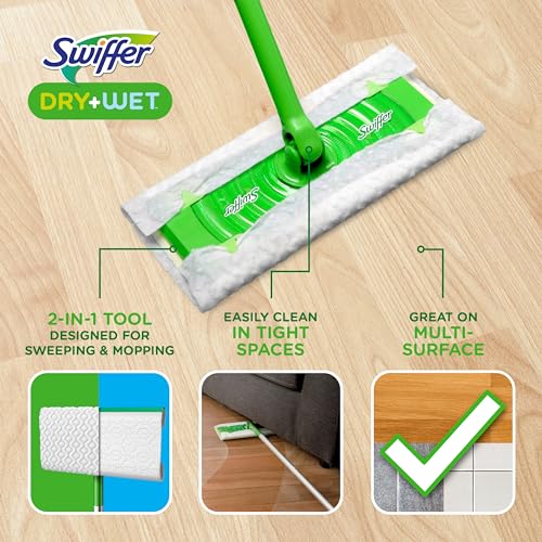 20 Piece Dry and Wet Mop Starter Kit with 19 Refills M416441