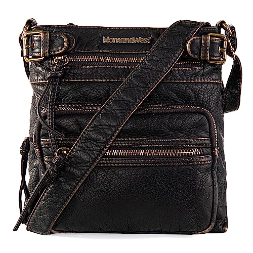 Soft Washed Leather Crossbody Shoulder Bag W394688