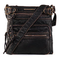 Soft Washed Leather Crossbody Shoulder Bag W394688