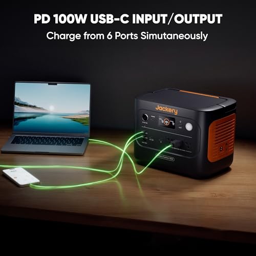 Portable Power Station, 1070Wh LiFePO4 Battery, 1500W AC/100W USB-C Output F65959