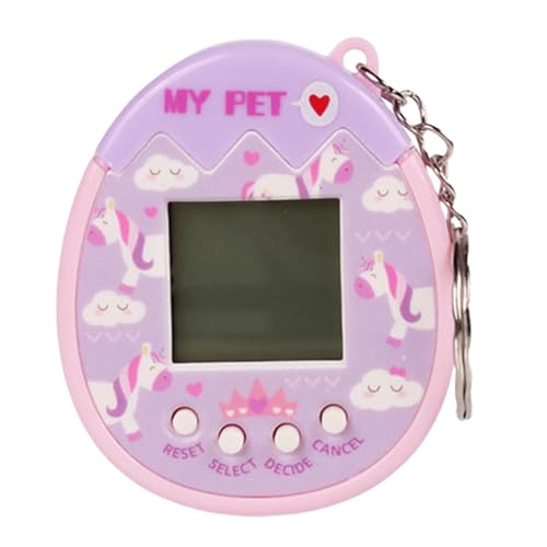 Purple Virtual Electronic Pet Keychain Game Machine X239