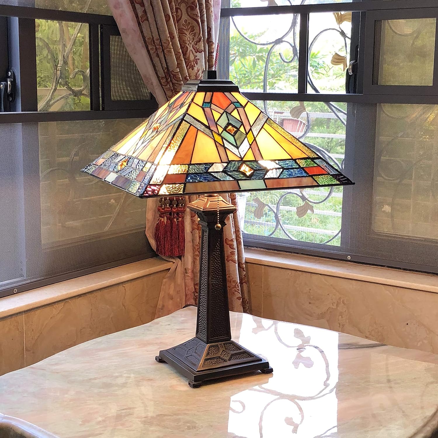 Antique Dark Bronze Table Lamp U62217