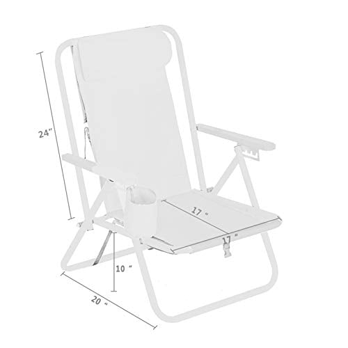 Blue Folding Beach Chair with Cup Holder O9892